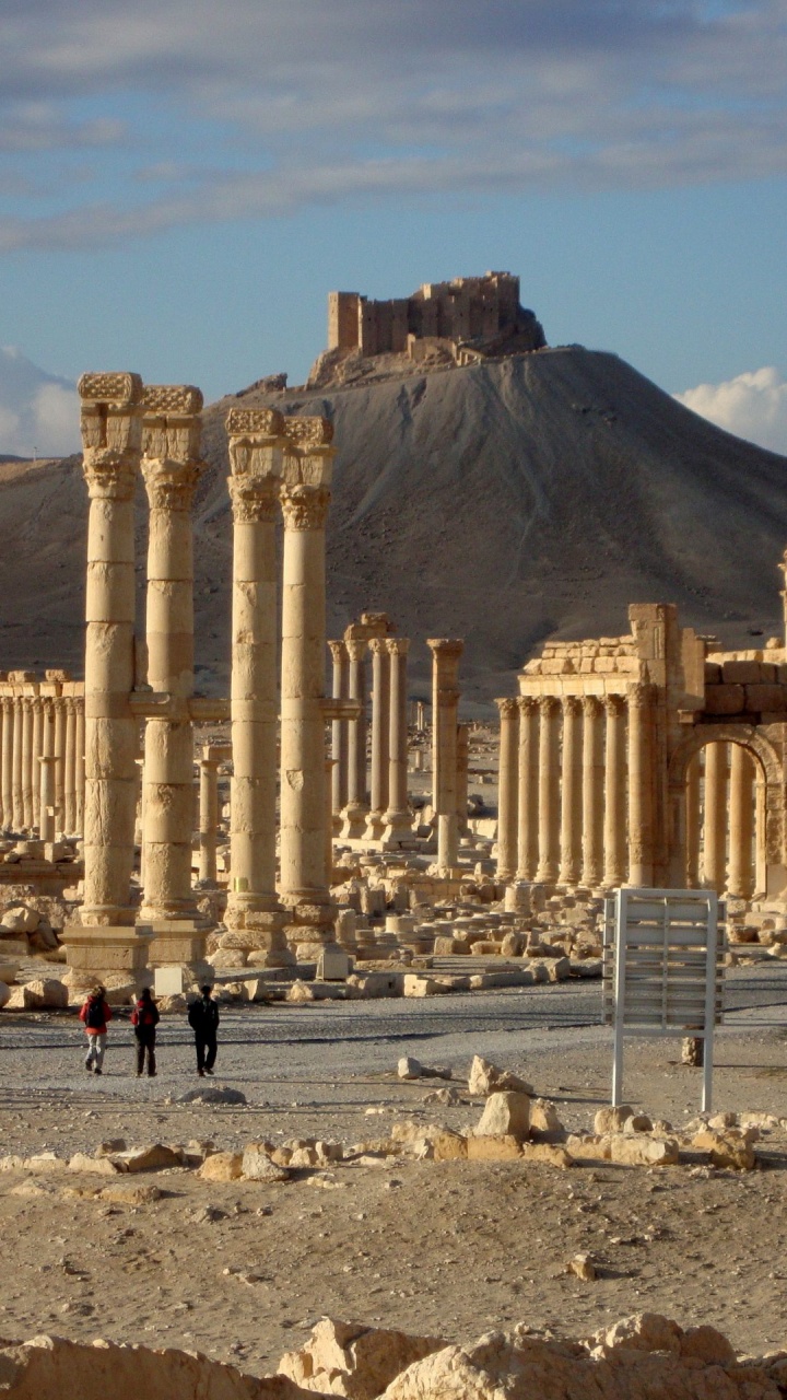 Обои история, древняя история, развалины, историческое место, Древний римской архитектуры в разрешении 720x1280