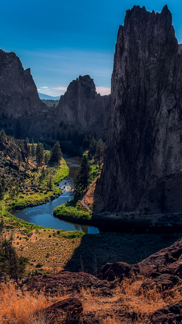 Обои природа, гора, дикая местность, рок, обрыв в разрешении 750x1334