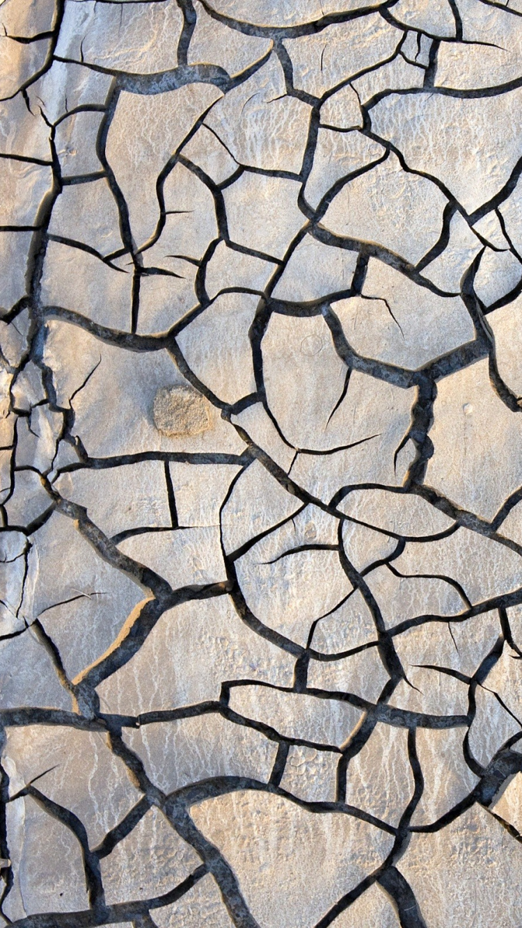 Обои засуха, узор, почва, дизайн, дорожное покрытие в разрешении 750x1334