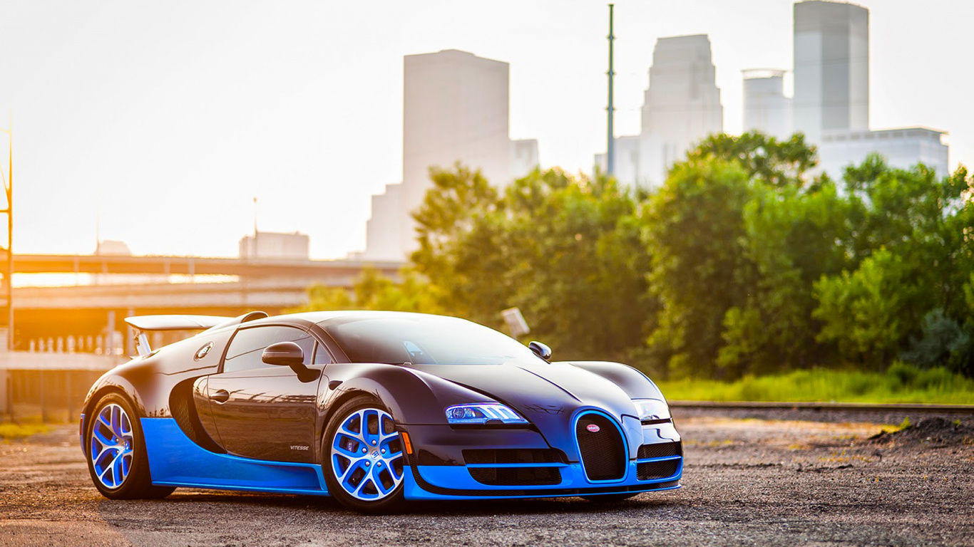 Обои Бугатти вейрон, bugatti, спорткар, суперкар, автомобильный дизайн в разрешении 1366x768