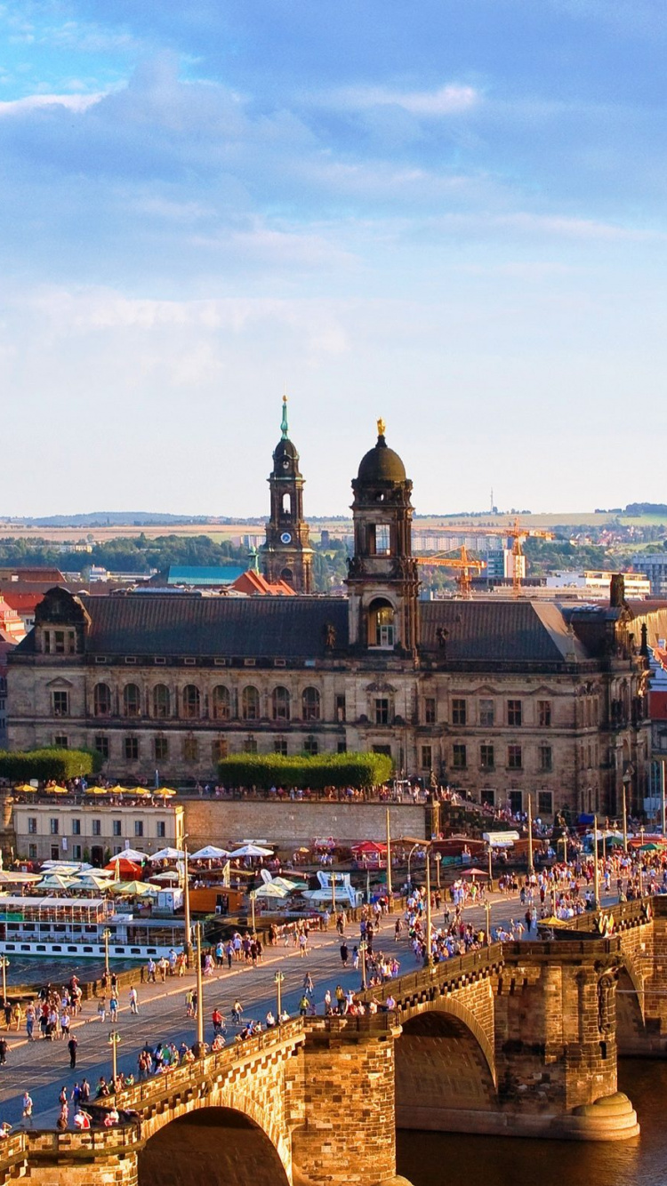 Обои Дрезденский фарфор, Прага, город, ориентир, городской пейзаж в разрешении 750x1334