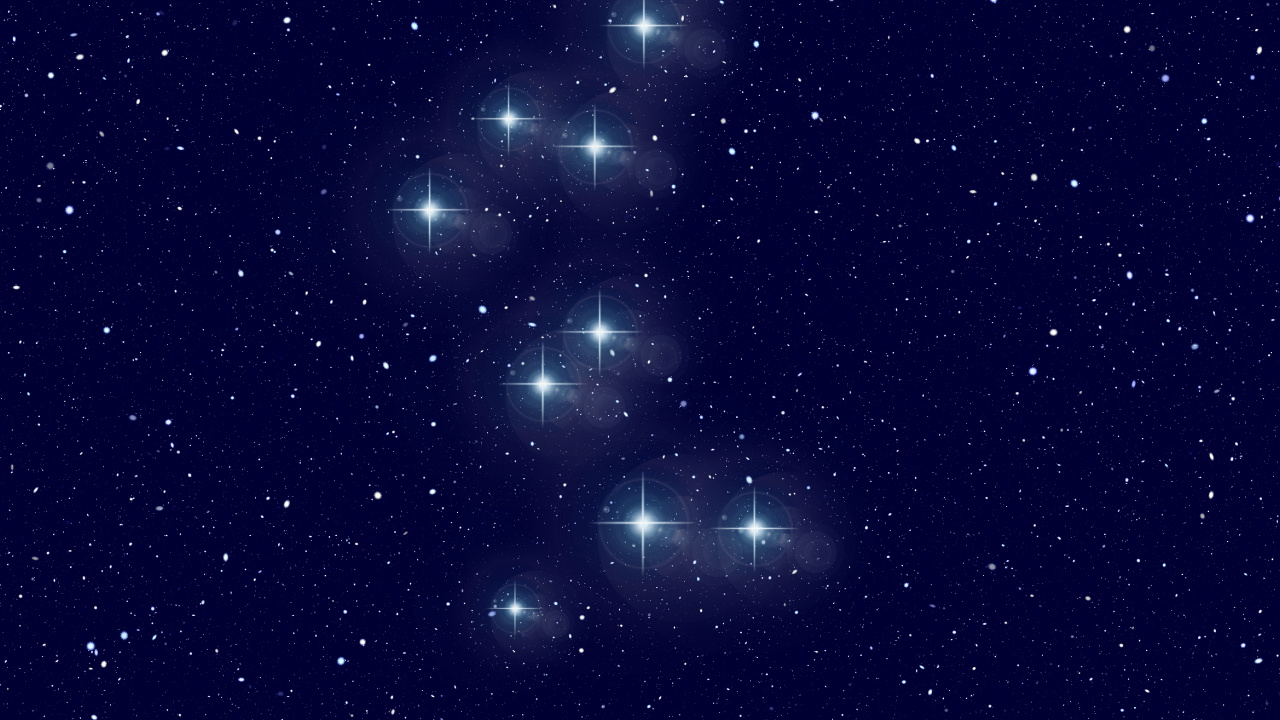 Обои Астрономия, Созвездие, Галактика, звезда, синий в разрешении 1280x720