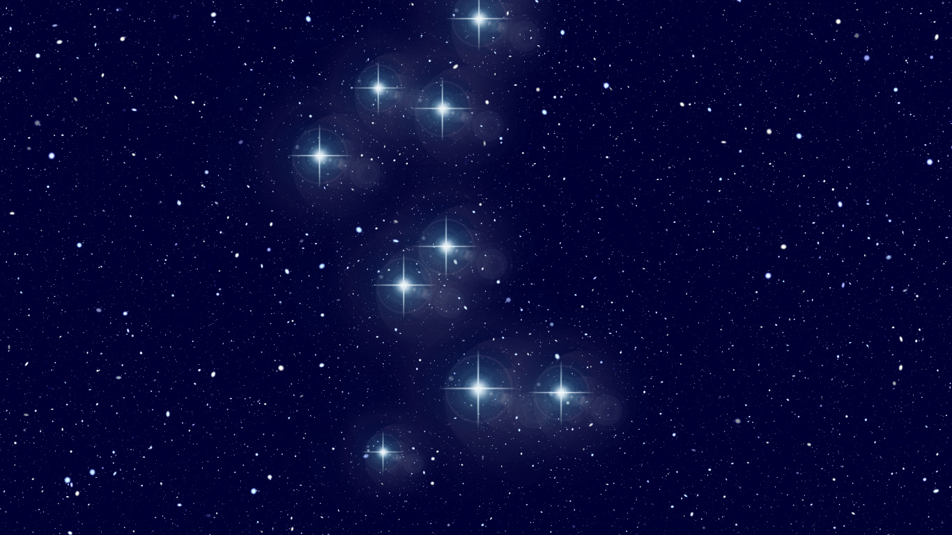 Обои Астрономия, Созвездие, Галактика, звезда, синий в разрешении 1366x768