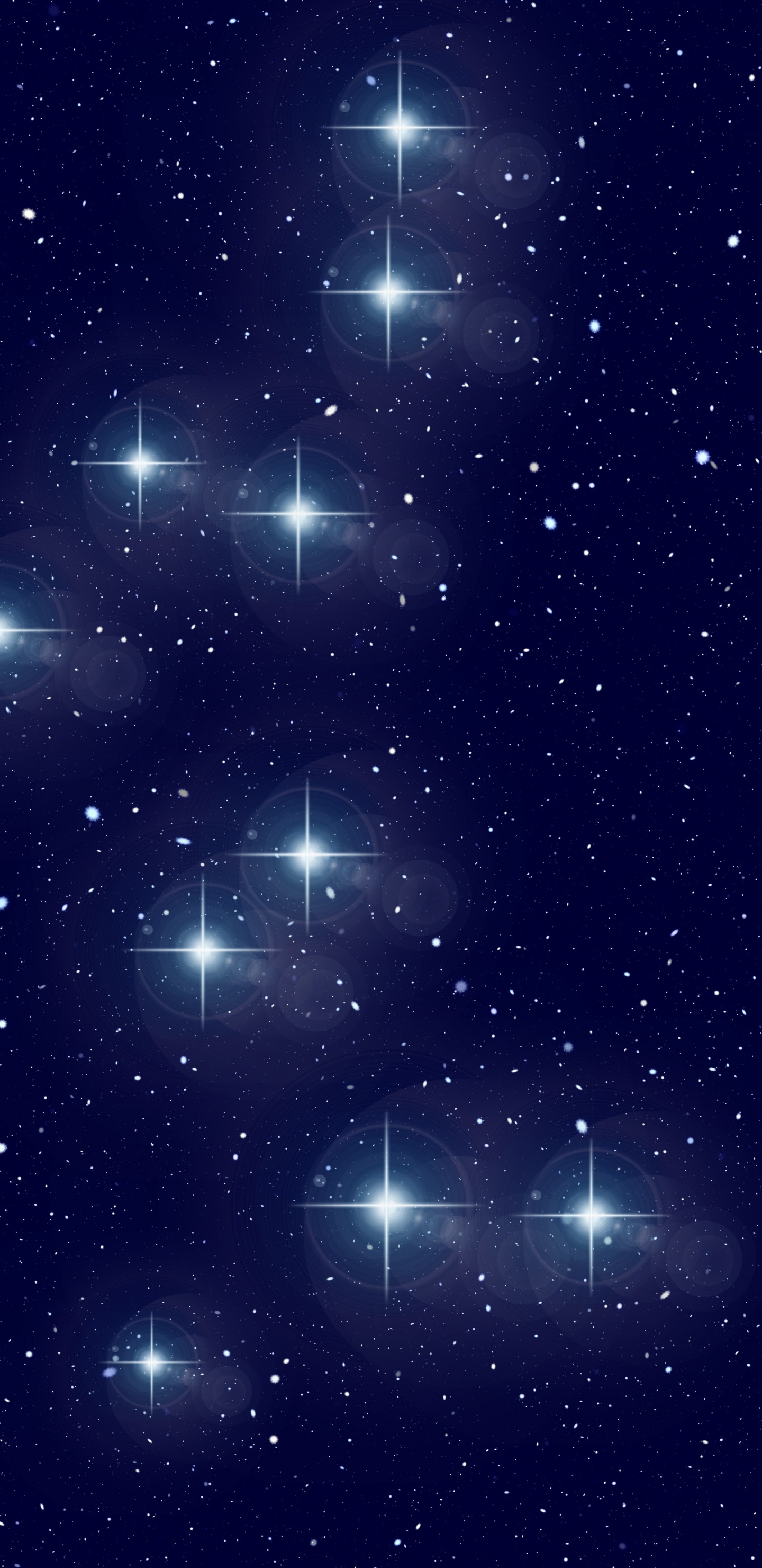 Обои Астрономия, Созвездие, Галактика, звезда, синий в разрешении 1440x2960