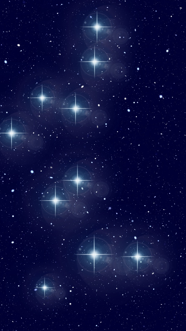 Обои Астрономия, Созвездие, Галактика, звезда, синий в разрешении 720x1280