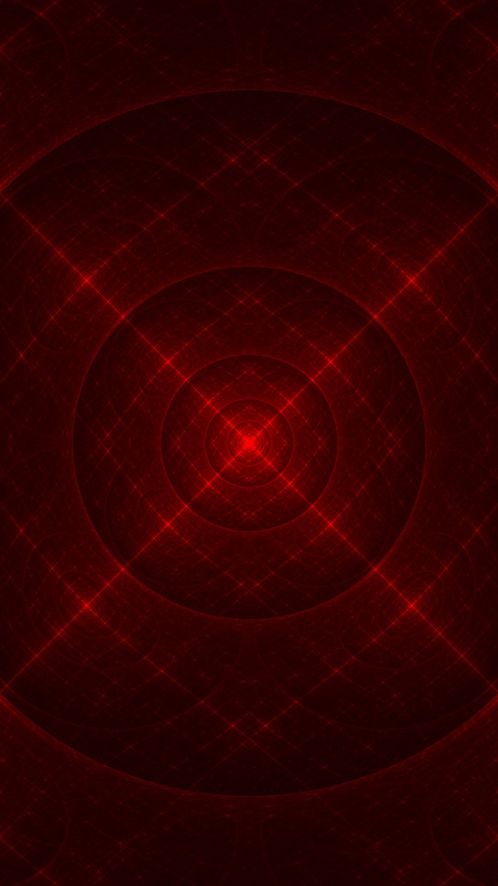 Обои фрактал, красный цвет, бордовые, узор, круг в разрешении 720x1280