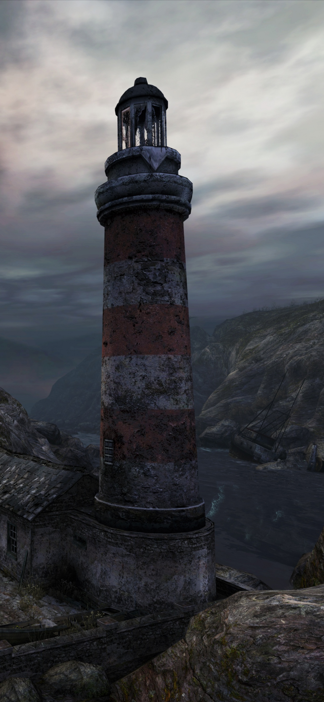 Обои iMac Pro, рок, местность, вышка, гора в разрешении 1242x2688