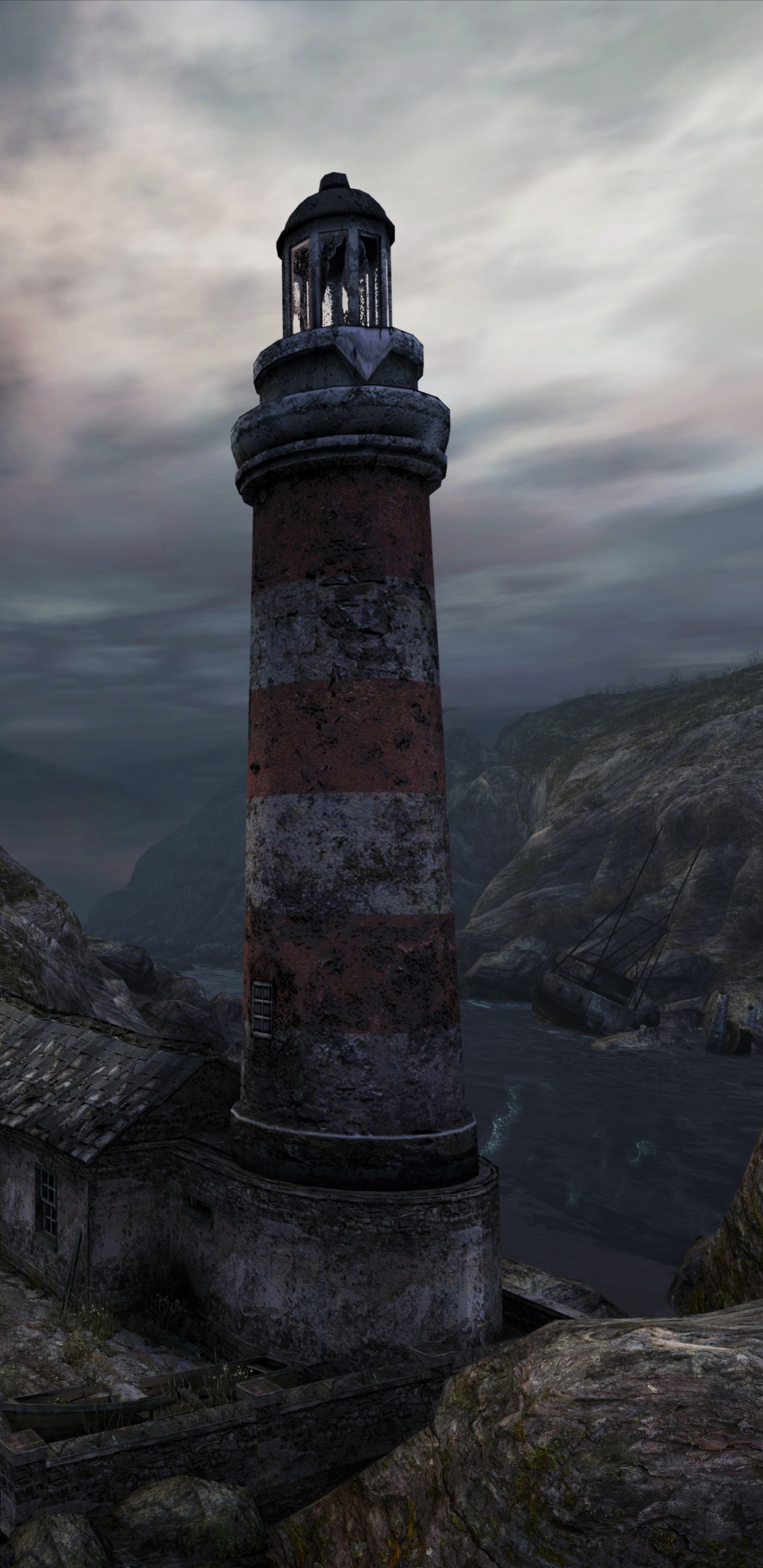 Обои iMac Pro, рок, местность, вышка, гора в разрешении 1440x2960