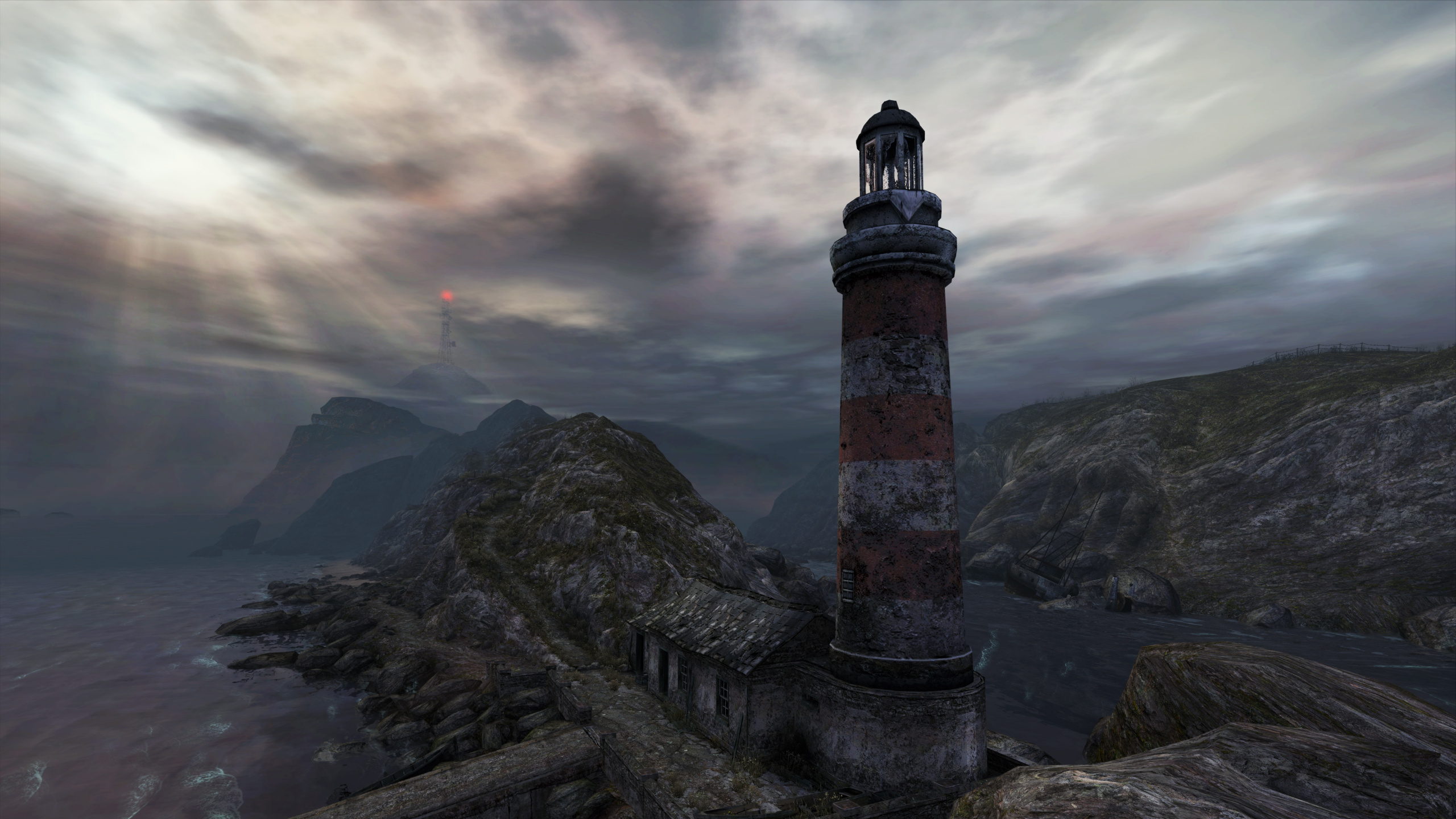 Обои iMac Pro, рок, местность, вышка, гора в разрешении 2560x1440