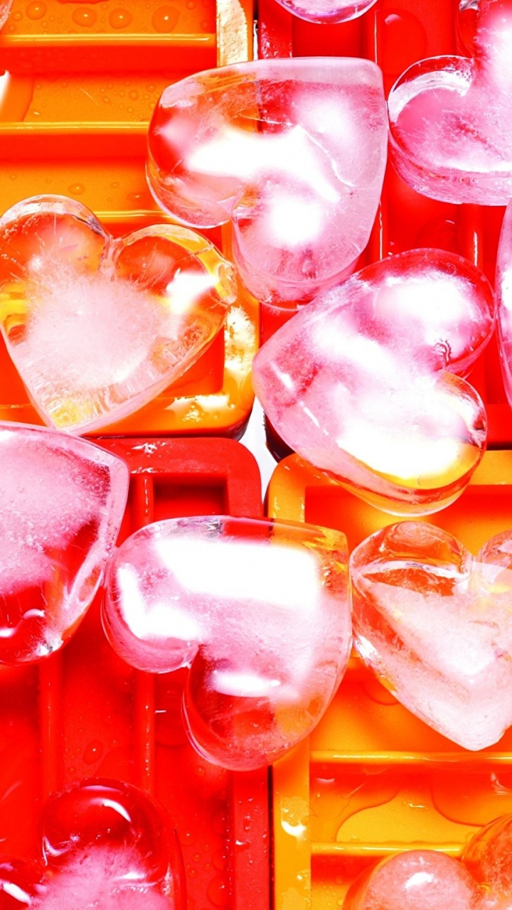 Обои лед, сладость, кондитерские изделия, лепесток, цифровое искусство в разрешении 720x1280