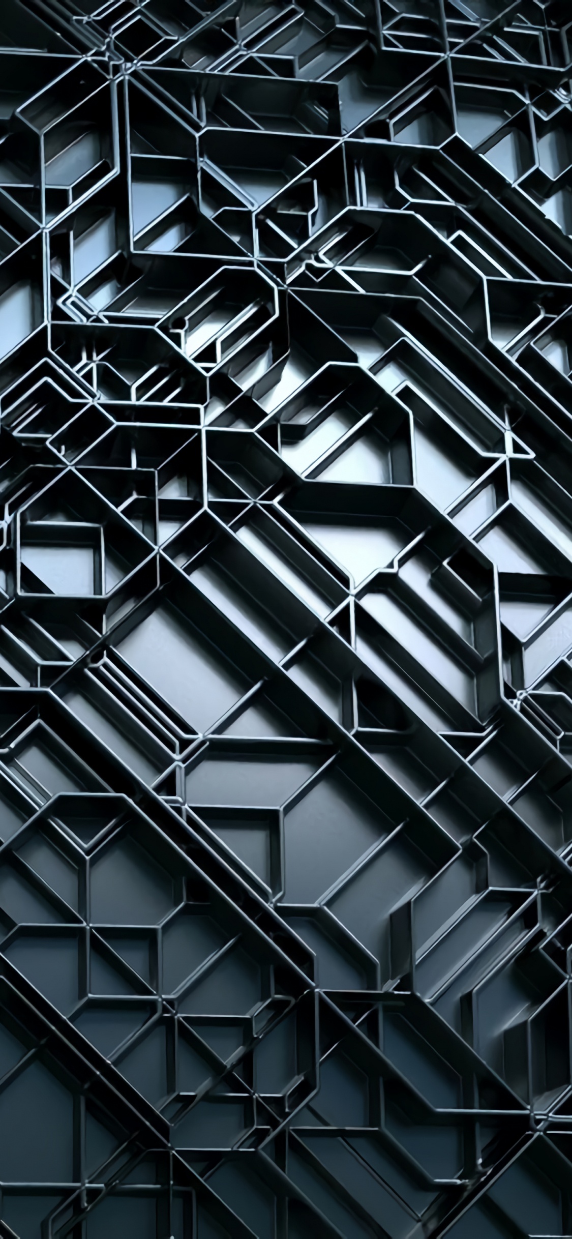 Обои оттенки серого, узор, архитектура, монохромный, линия в разрешении 1125x2436