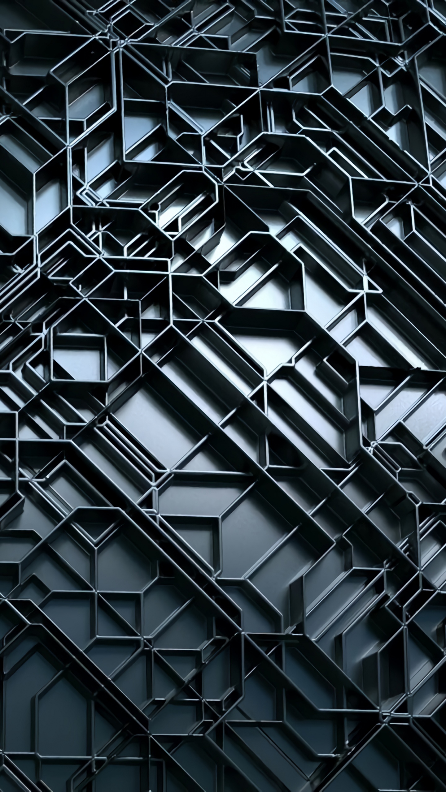 Обои оттенки серого, узор, архитектура, монохромный, линия в разрешении 1440x2560