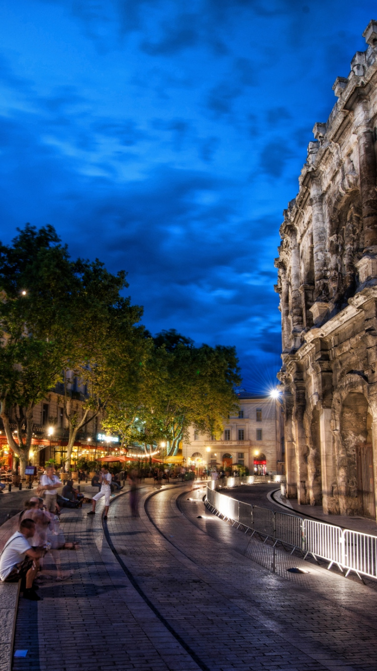 Обои Колизей, городок, ориентир, город, улица в разрешении 750x1334