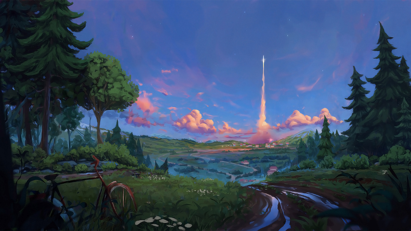 Обои денис истомин тихий, облако, растение, окружающая среда, природный ландшафт в разрешении 1366x768