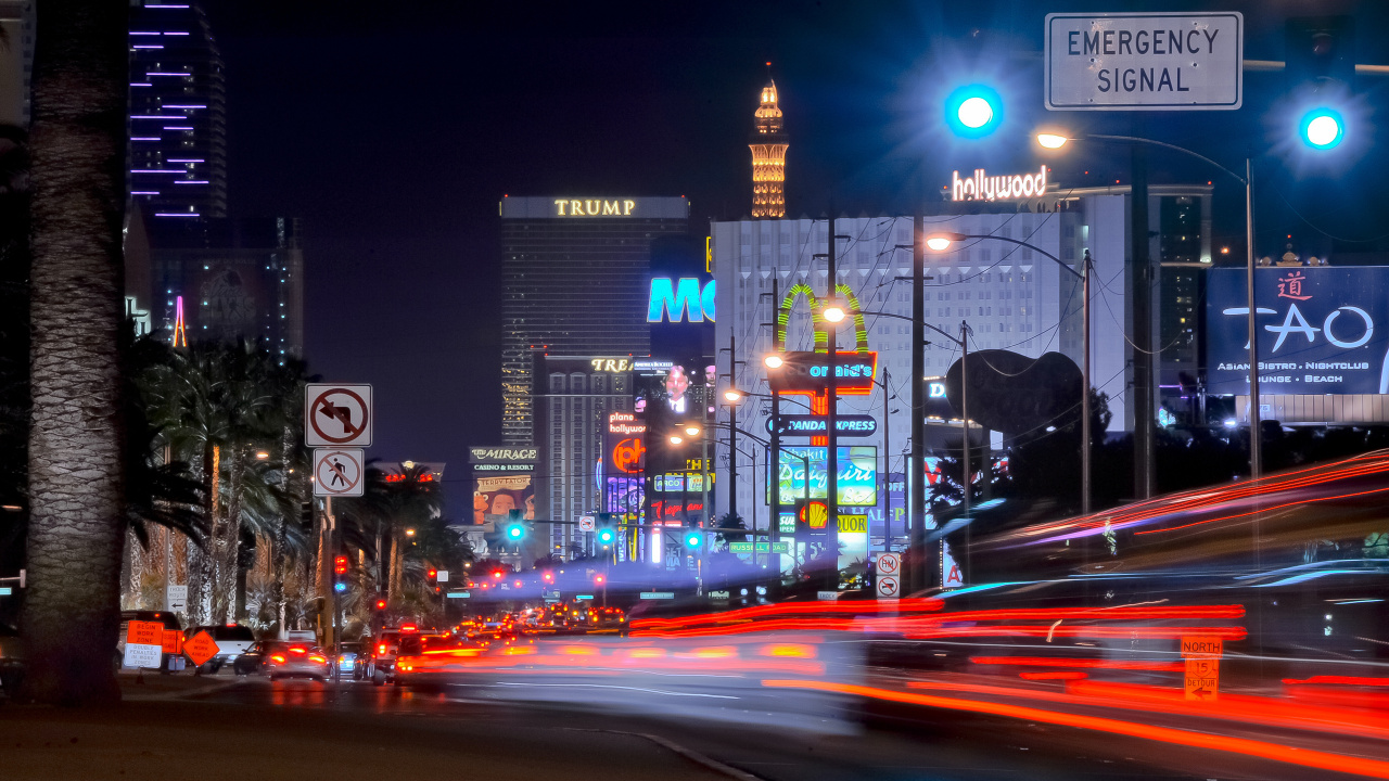 Обои городской район, ночь, метрополия, город, городской пейзаж в разрешении 1280x720