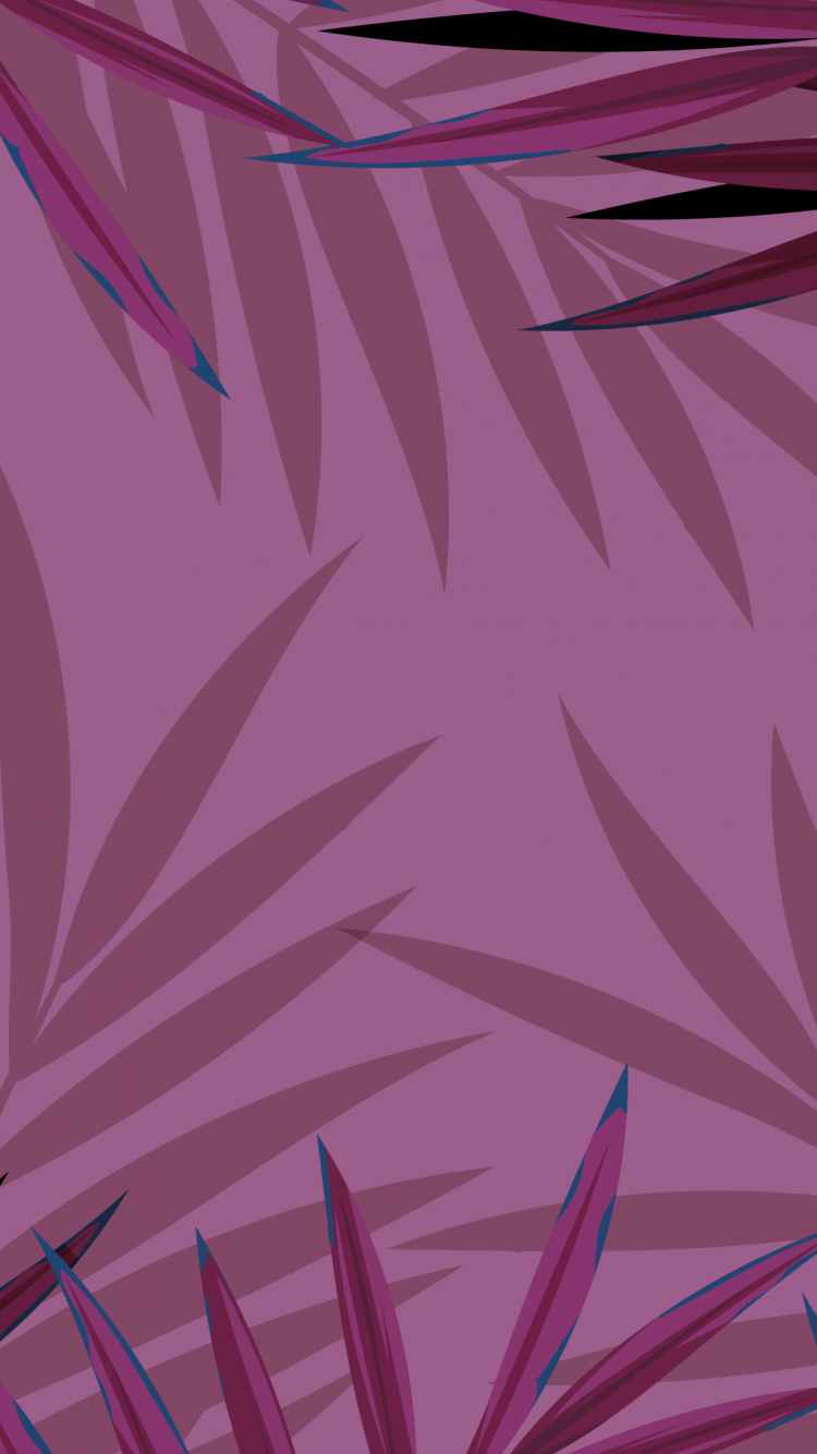 Обои дизайн, эстетика, арт, лист, пурпур в разрешении 750x1334