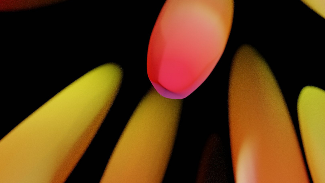 Обои крупный план, Апельсин, лепесток, палец, материальное свойство в разрешении 1366x768