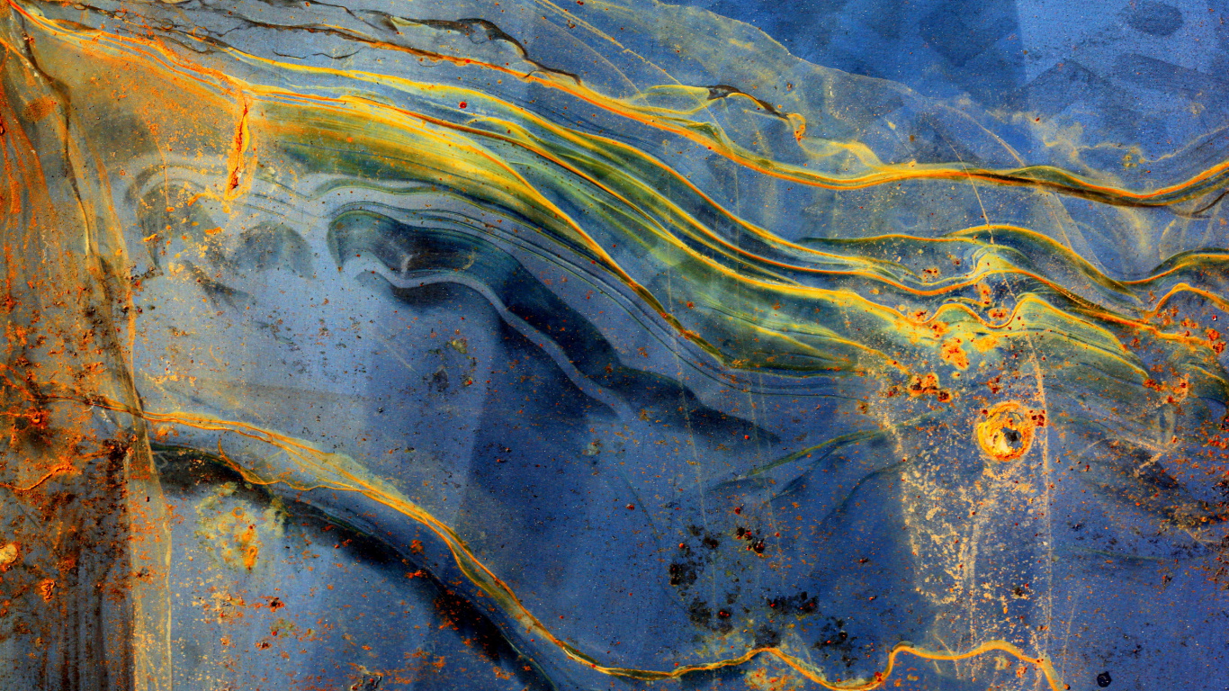 Обои живопись, вода, геология, рок, небо в разрешении 1366x768