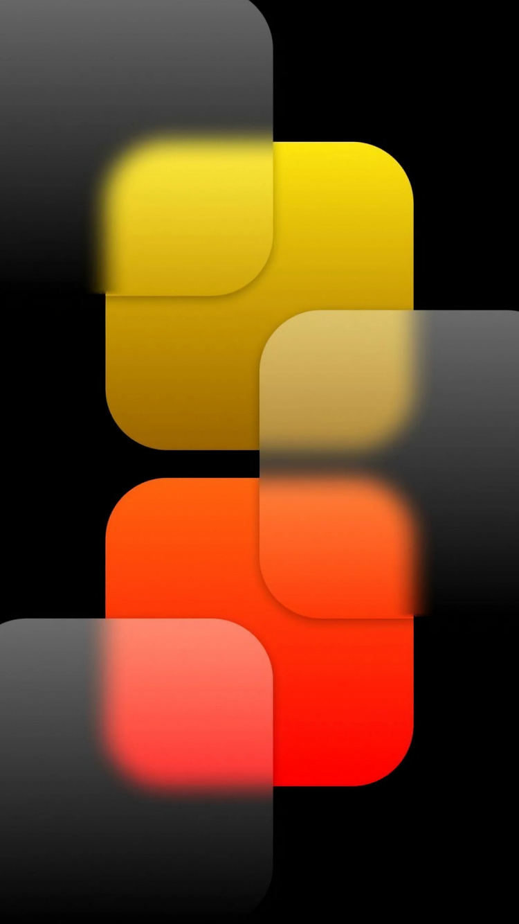 Обои красный желтый и черный квадрат, цветной, Оранжевый цвет, зеленый, черный в разрешении 750x1334