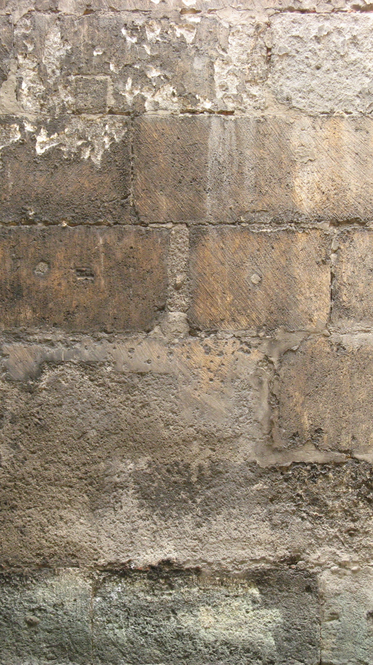 Обои стена, каменная стена, бетон, кирпич, текстура в разрешении 750x1334