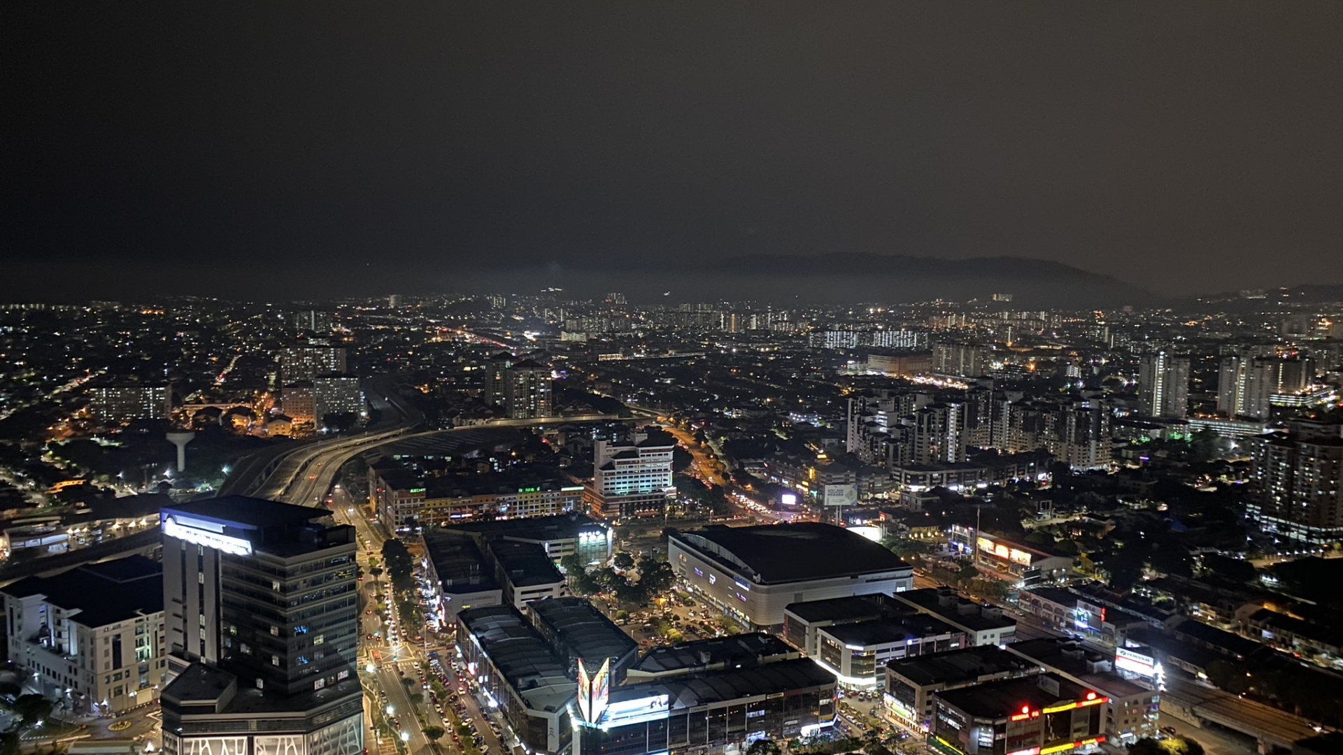 Обои ночь, город, городской район, метрополия, темнота в разрешении 1920x1080