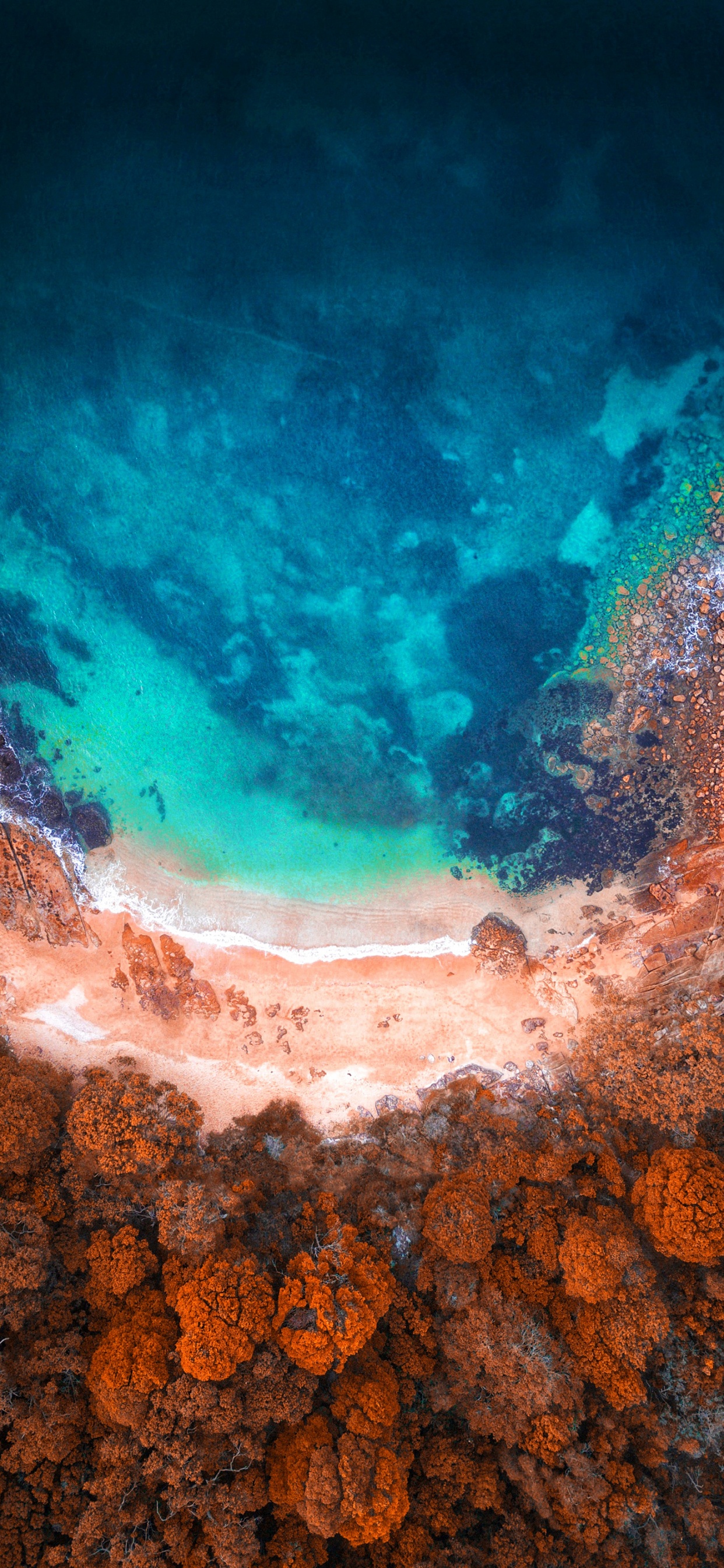 Обои пляж, облако, вода, гидроресурсы, атмосфера в разрешении 1242x2688