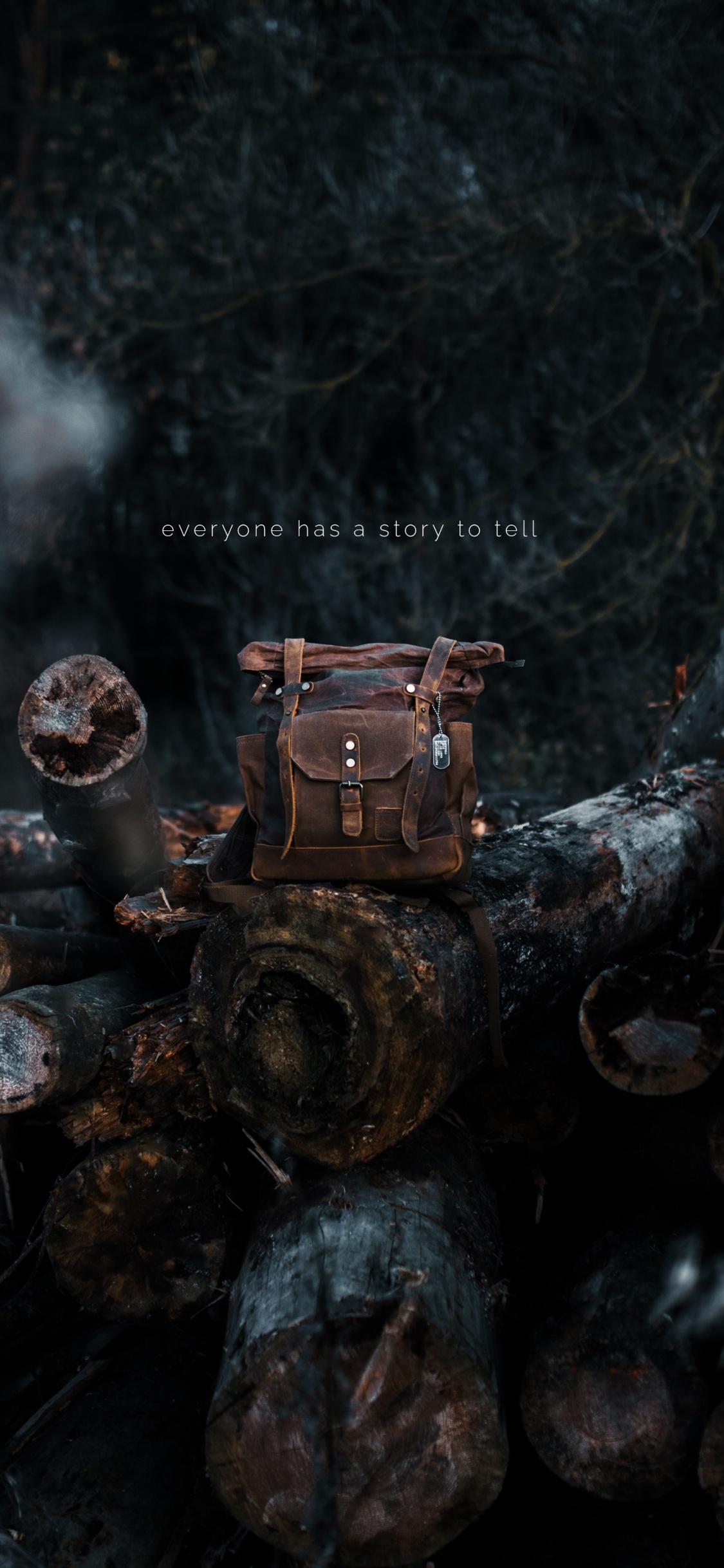 Обои темнота, древесина, автомобильные шины, газ, арт в разрешении 1125x2436