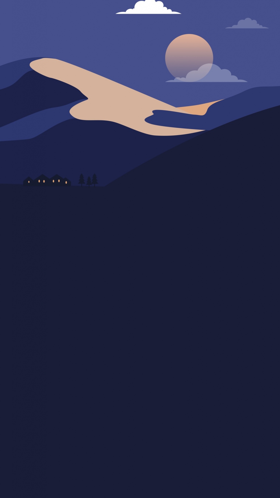 Обои атмосфера, экорегион, синий, лазурный, склон в разрешении 1080x1920