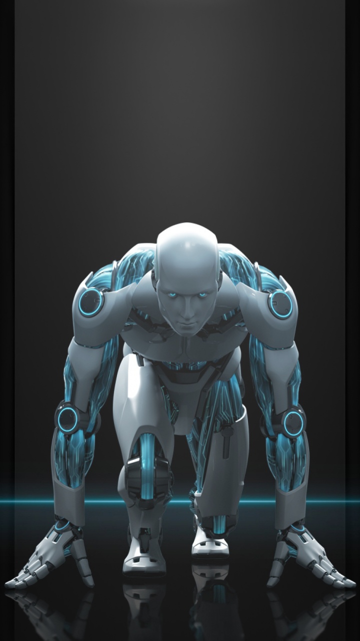 Обои робот, андроид, искусственный интеллект, игрушка, арт в разрешении 720x1280