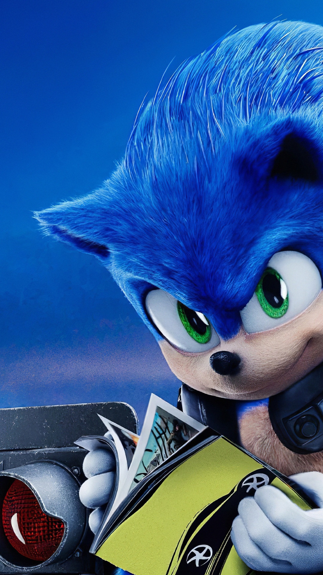 Обои Ежик Соник, сумасшедший карл, Том Вачовски, парамаунт пикчерз, звуковая мания в разрешении 1080x1920