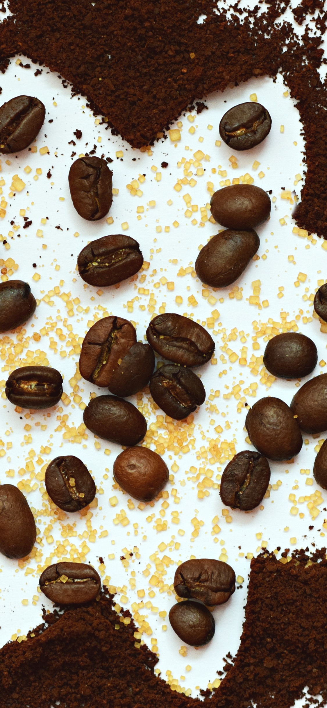 Обои кофейное зерно, кофе, пища, шоколад, блюда в разрешении 1125x2436