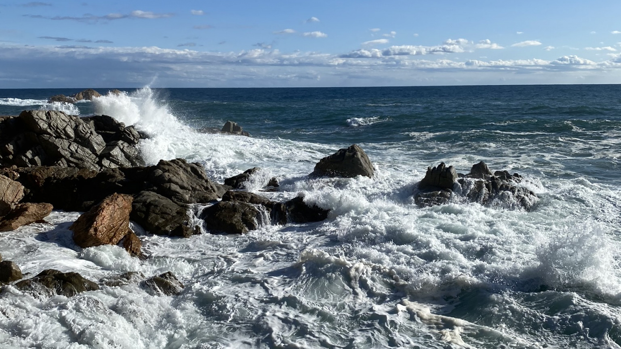 Обои море, побережье, вода, мыс, водоем в разрешении 1280x720