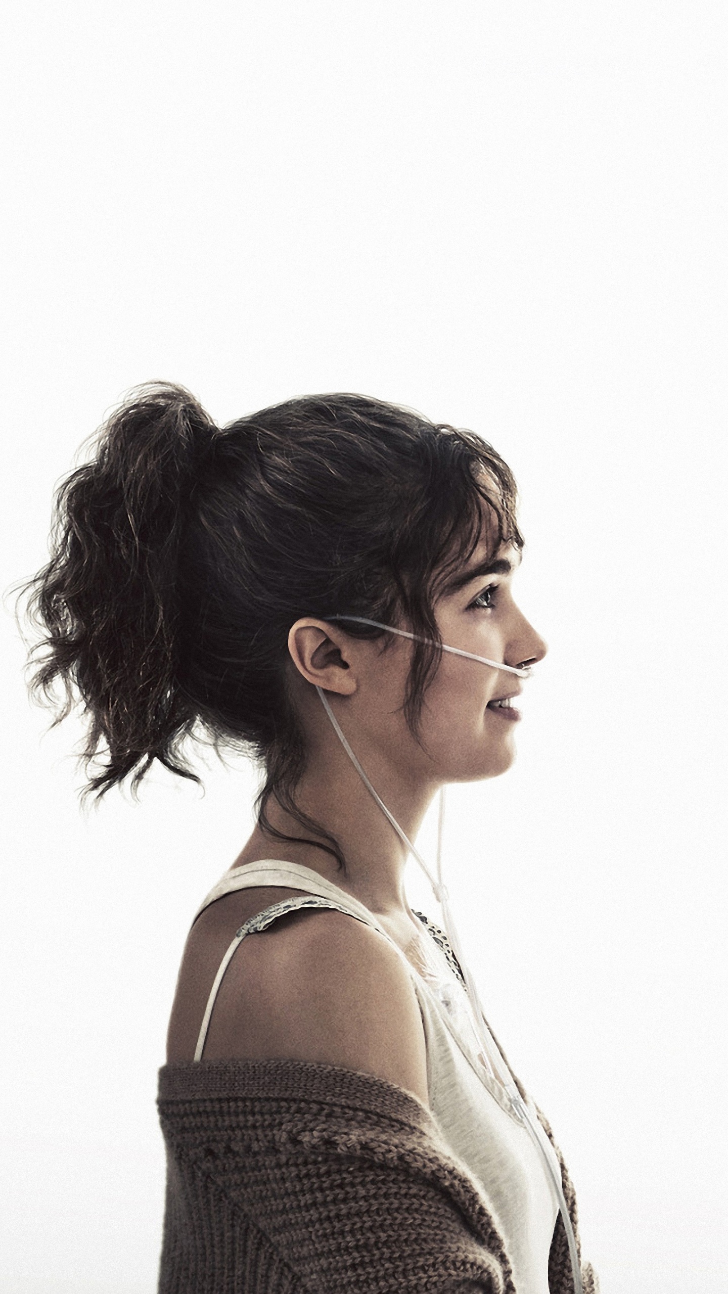 Обои Пять Футов Друг От Друга, Коул Спраус, Хейли Лу Ричардсон, постер, разговор в разрешении 1440x2560