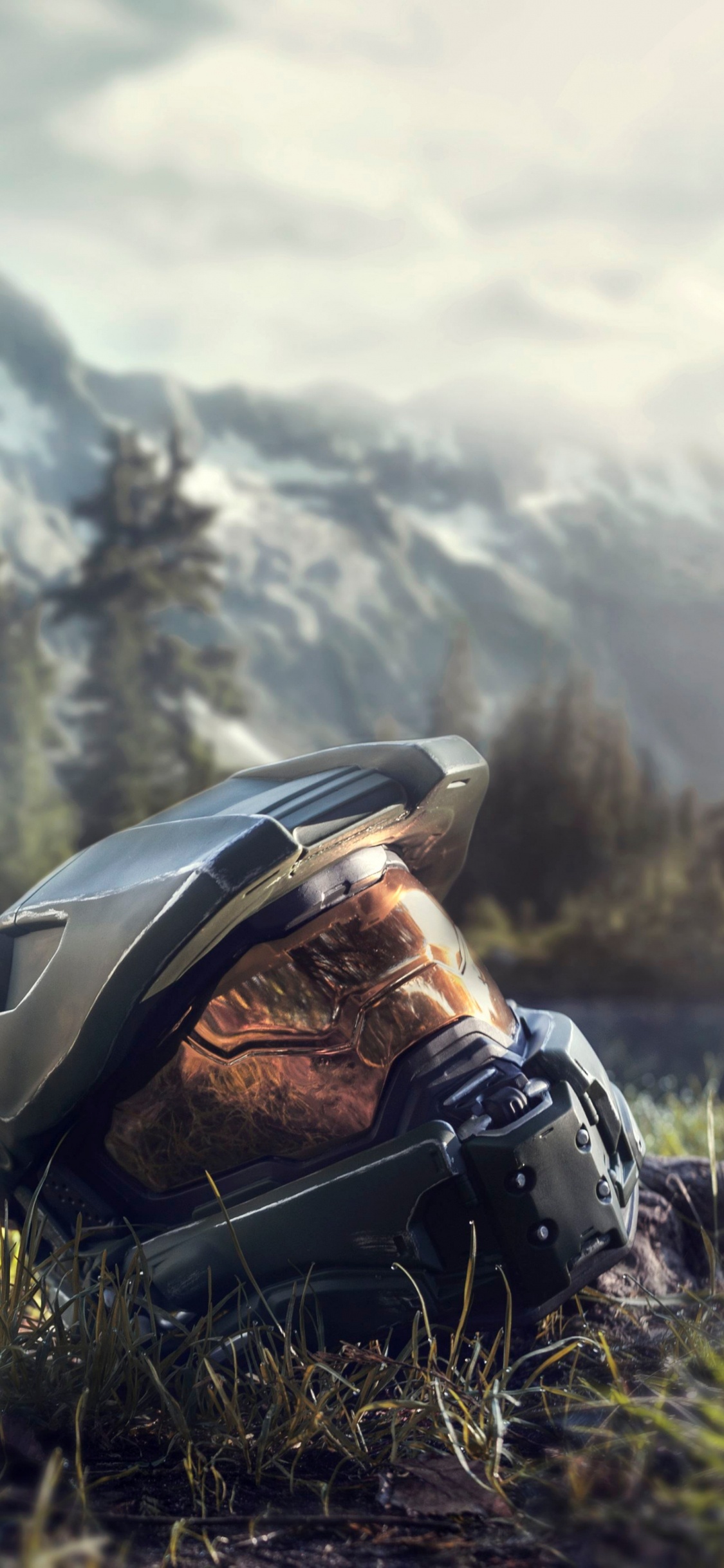 Обои Гало Бесконечно, мастер чиф, ios, облако, шлем в разрешении 1125x2436