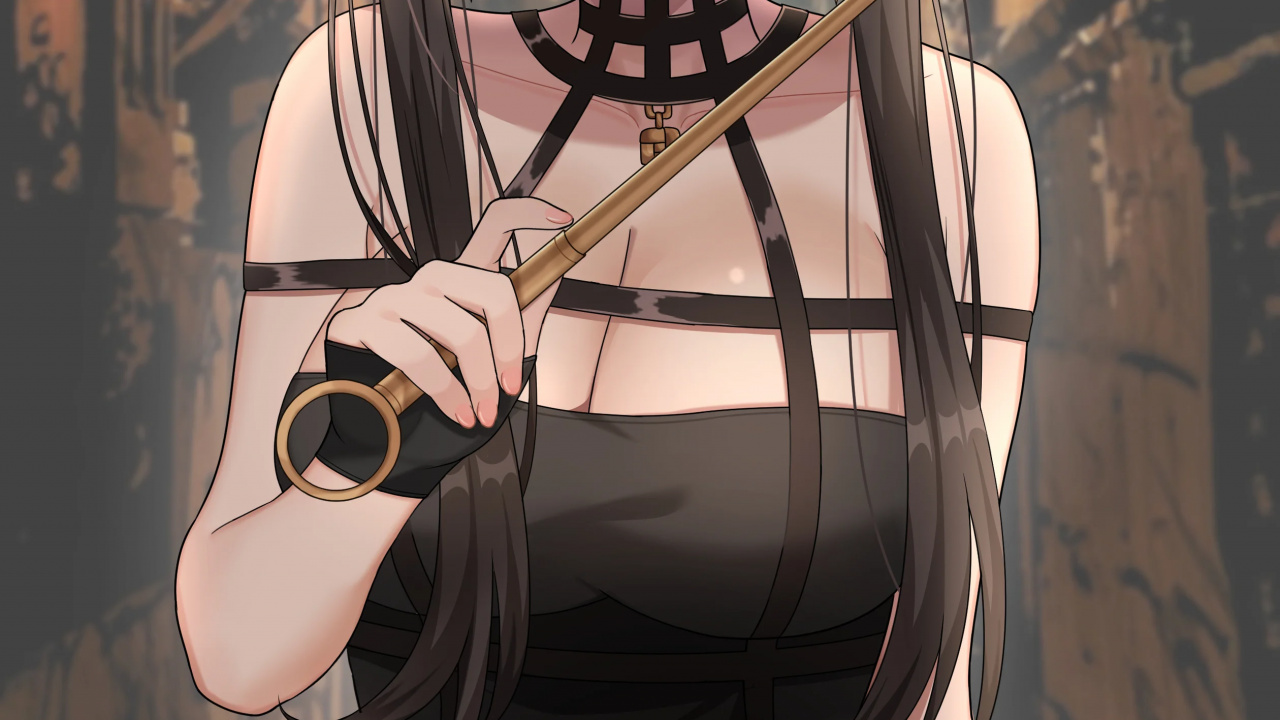 Обои аниме, глаз, человеческое тело, мультфильм, рукав в разрешении 1280x720