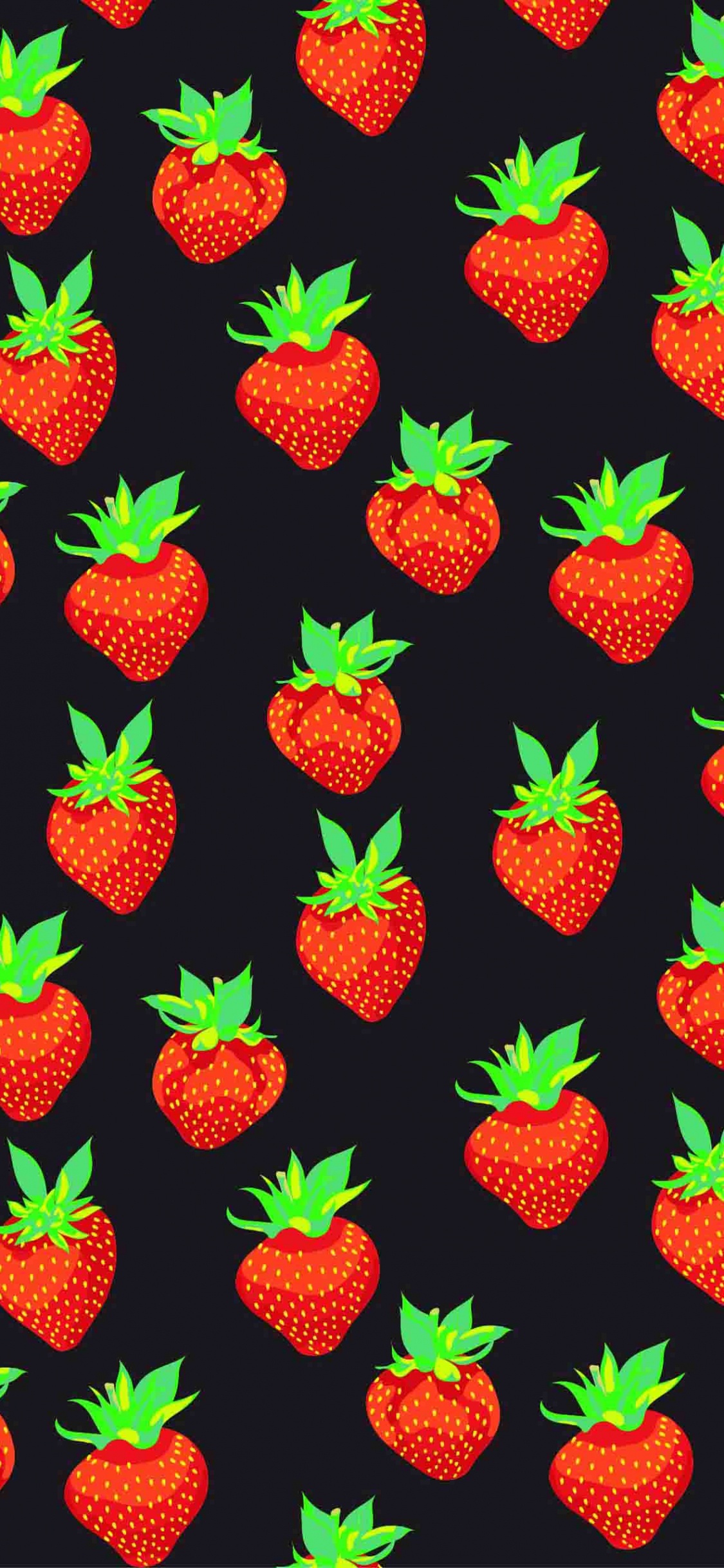 Обои клубника, биология, наука, зеленый, фрукты в разрешении 1125x2436