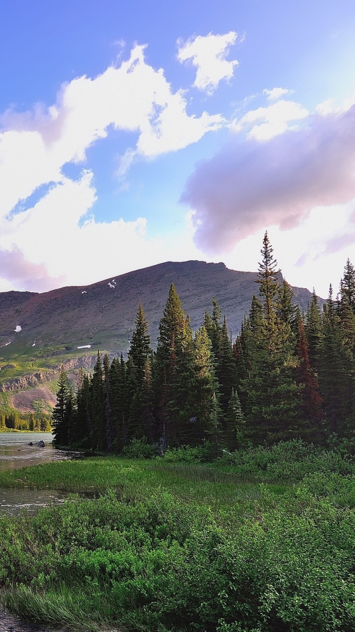 Обои природа, дикая местность, гора, горный рельеф, дерево в разрешении 720x1280