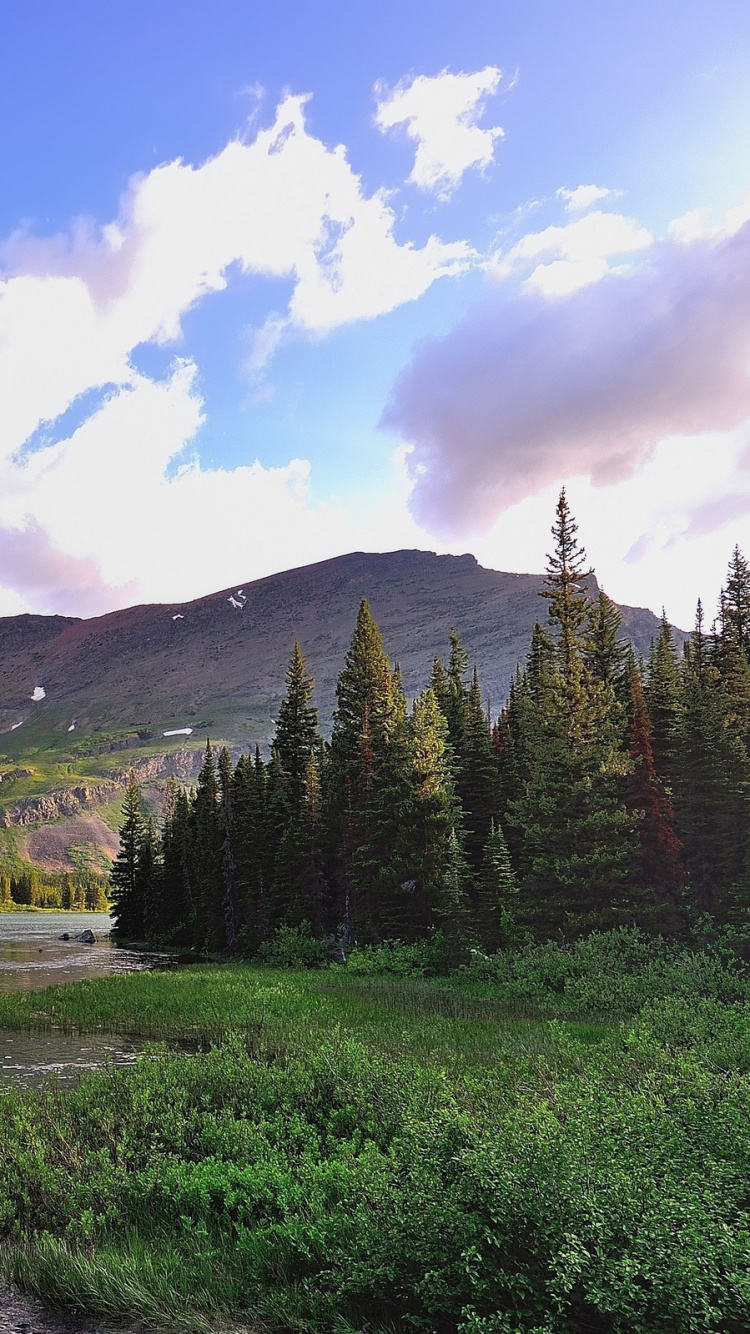 Обои природа, дикая местность, гора, горный рельеф, дерево в разрешении 750x1334