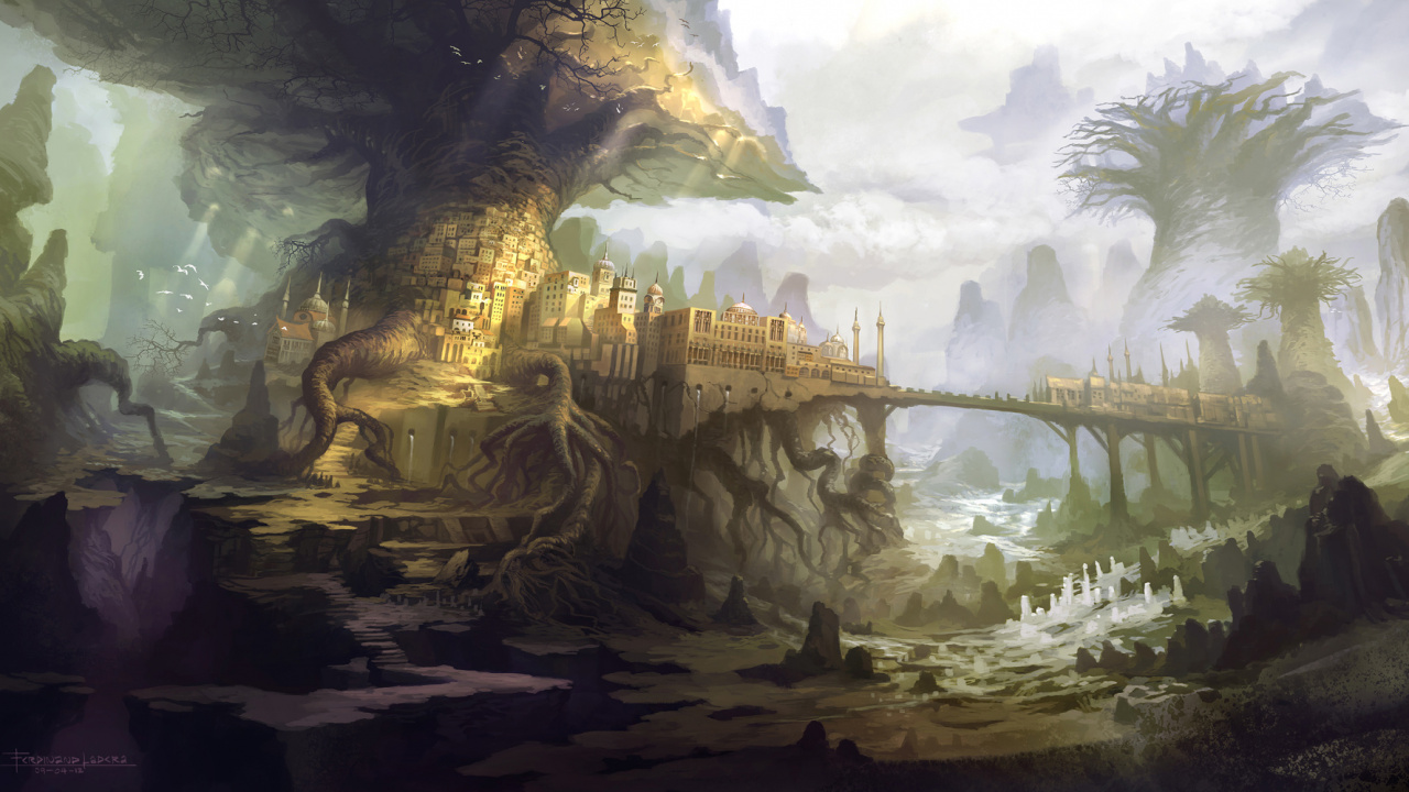 Обои фантастическое искусство, фэнтези, концепт арт, цифровое искусство, арт в разрешении 1280x720