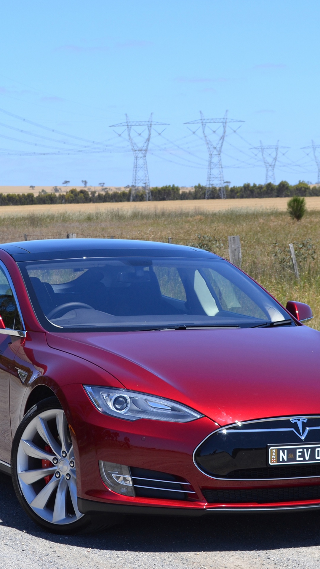 Обои авто, Тесла Модель 2014 Года С, обод, семейный автомобиль, личный роскошный автомобиль в разрешении 1080x1920