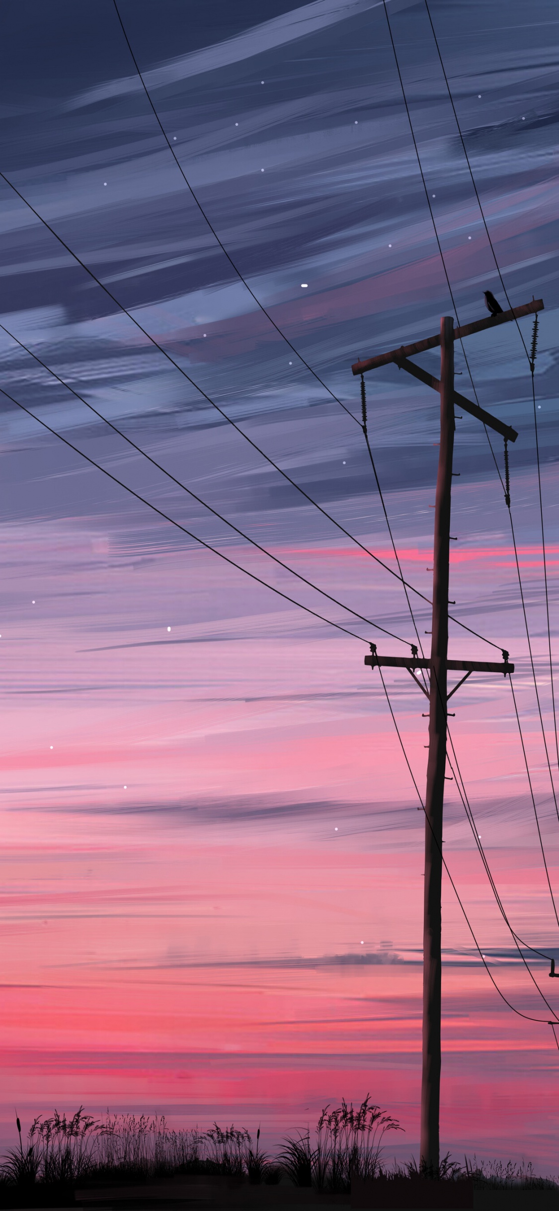 Обои дизайн, облако, иллюстратор, электроснабжение, цветовая схема в разрешении 1125x2436