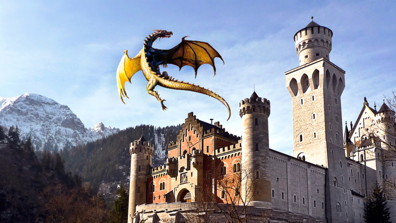 Обои замок Нойшванштайн, замок, здание, фортификация, история в разрешении 1280x720