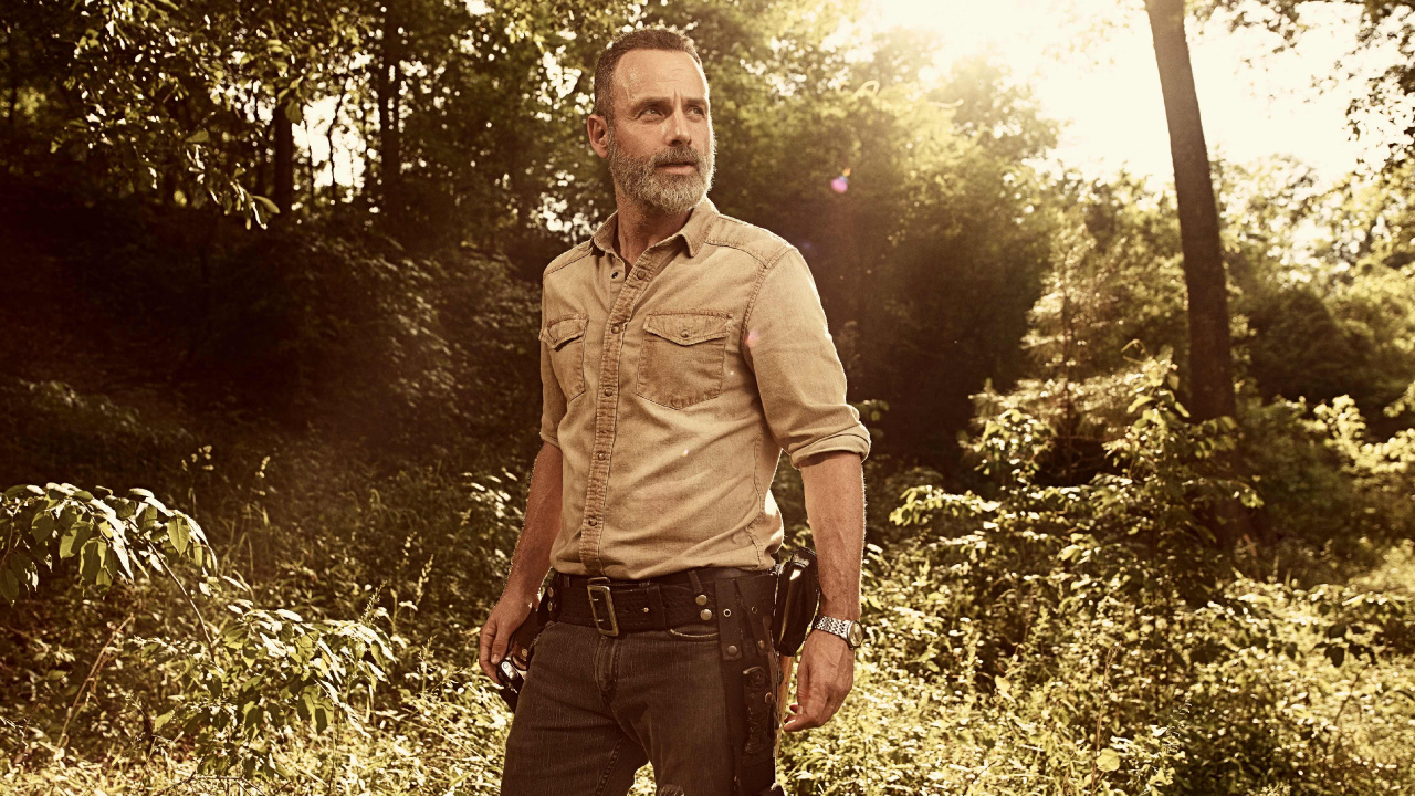 Обои Эндрю Линкольн, Рик Граймс, Ходячие мертвецы, Ходячие Мертвецы - Сезон 9, АМЦ в разрешении 1280x720