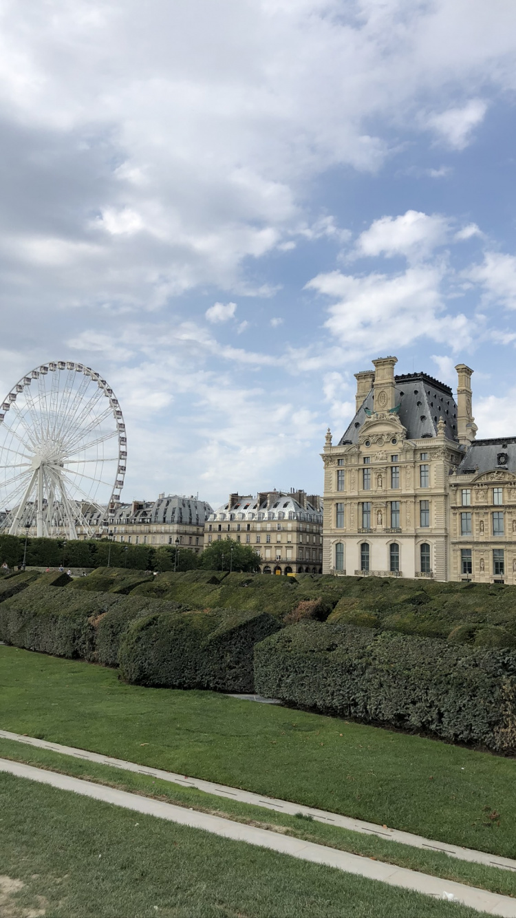 Обои достопримечательность, архитектура, колесо обозрения, ориентир, аттракцион в разрешении 750x1334