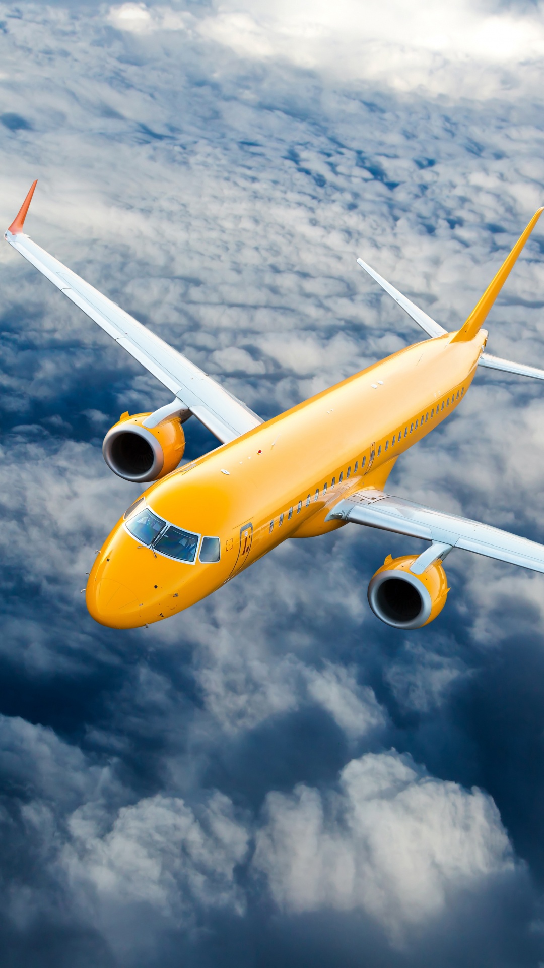 Обои самолет, самолеты, полет, воздушное путешествие, авиалайнер в разрешении 1080x1920