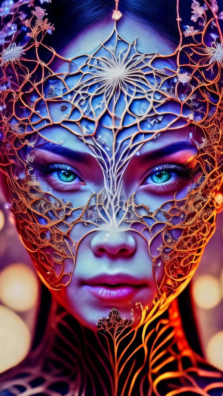 Обои фрактальное искусство, арт, глаз, орган, освещение в разрешении 720x1280