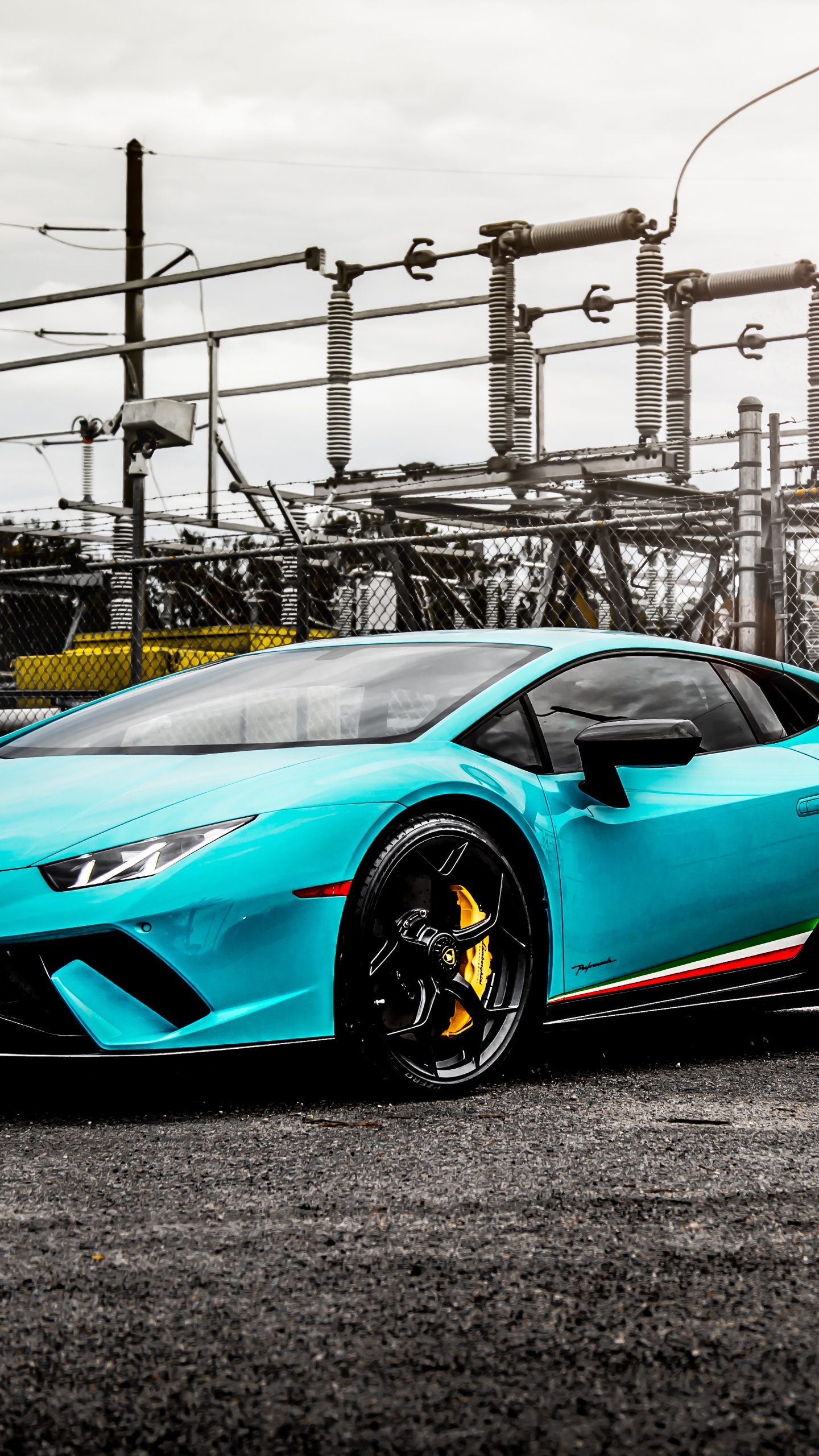 Обои Ламборджини, авто, спорткар, суперкар, зеленый в разрешении 1440x2560