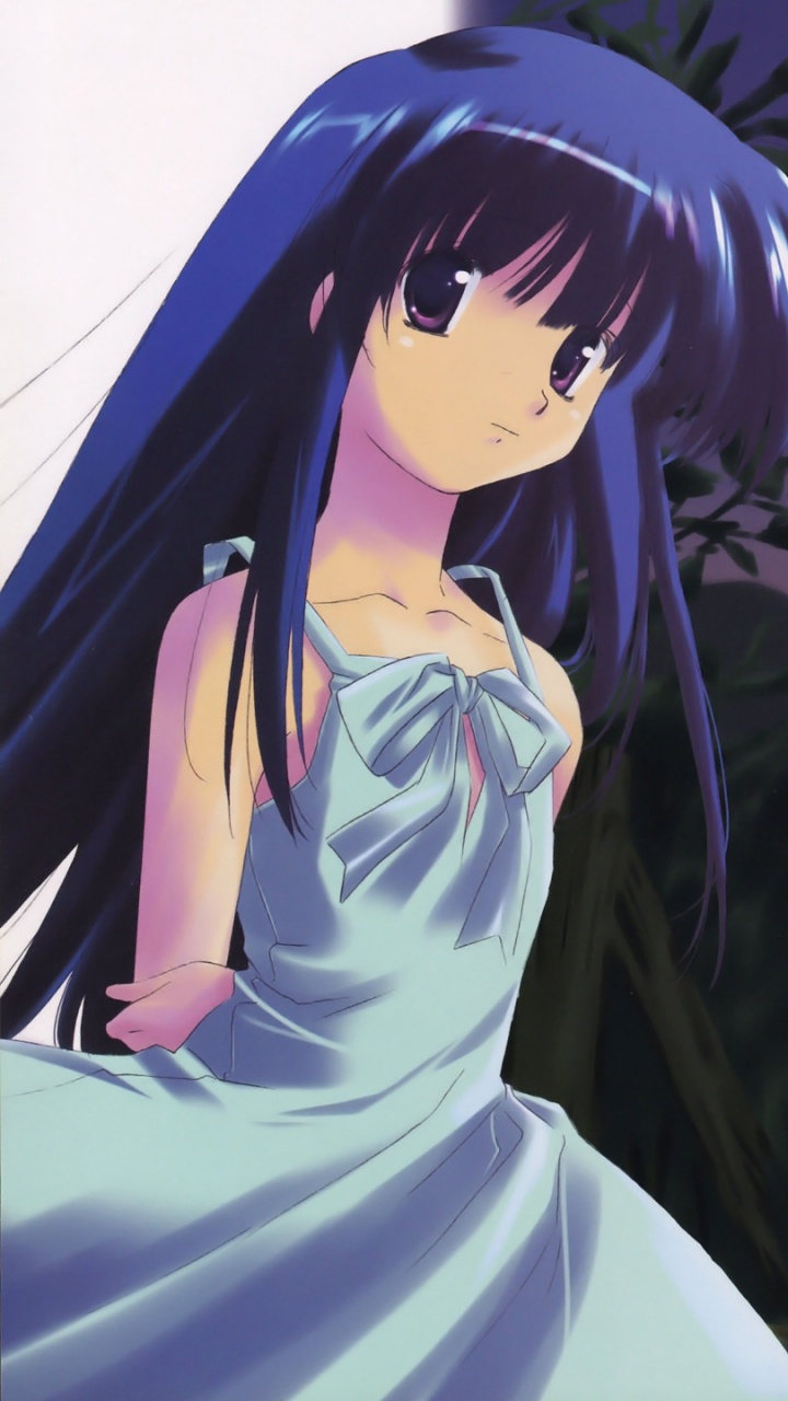 Обои пурпур, фиолетовые, девушка, мангака в разрешении 720x1280