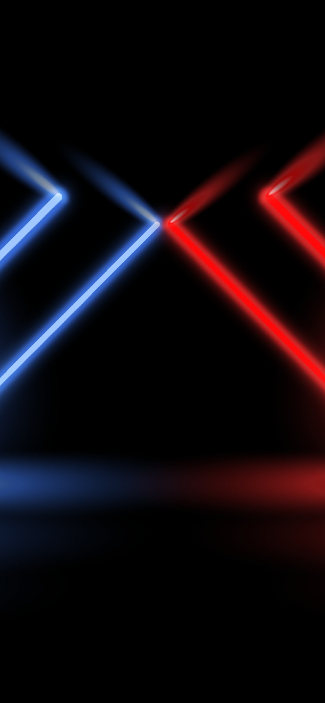 Обои свет, этап, дизайн, графика, Визуальный эффект освещения в разрешении 1125x2436