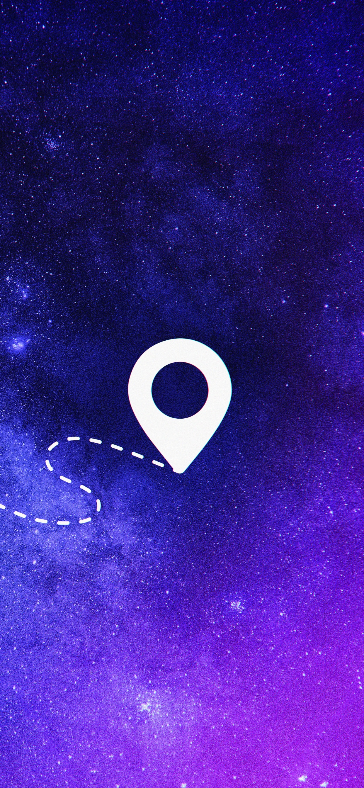 Обои космическое пространство, измеритель, пурпур, ночь, астрономический объект в разрешении 1242x2688